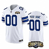 Men & Women & Youth Dallas Cowboys Active Player Custom White 2023 F.U.S.E. NFC East Champions Patch Football Stitched Jersey,baseball caps,new era cap wholesale,wholesale hats